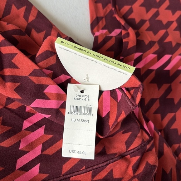 Aerie Offline Real Me Xtra 7/8 Houndstooth Leggings Medium Short NEW! - Picture 7 of 8